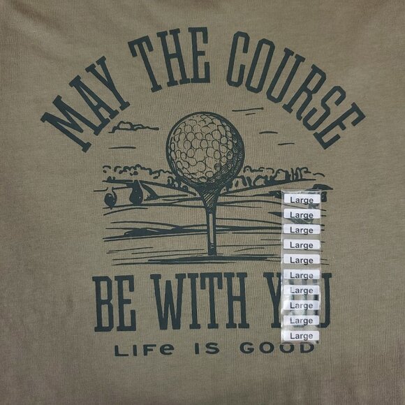 NWT Life is Good Mens Large May the Course be with You SS Crusher Tee Shirt - Picture 6 of 12